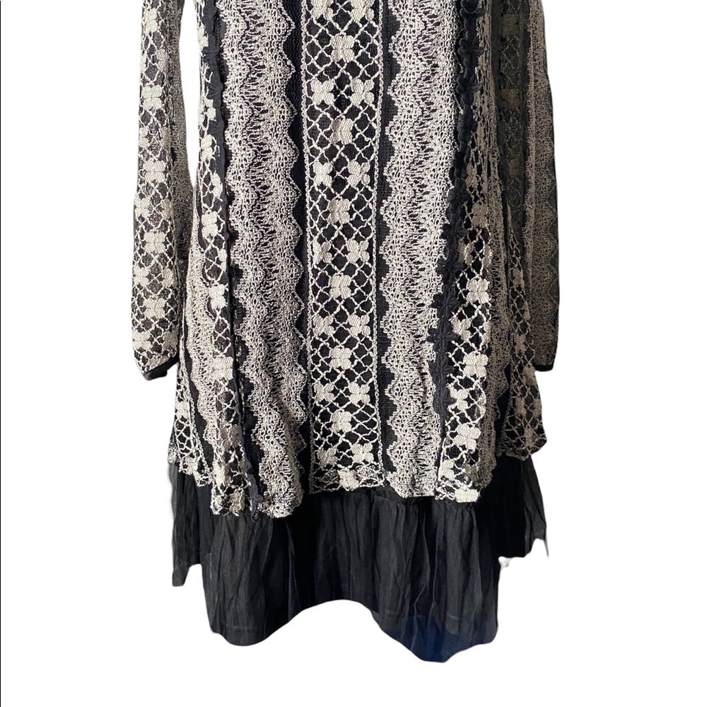 COPY - ALTERD STATE-BLACK DRESS WITH LACE OVERLAY-SIZE SMALL - Picture 3 of 13